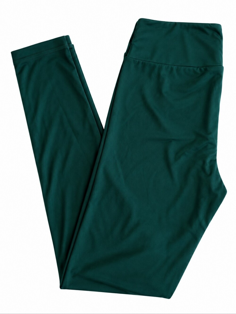 LuLaRoe Buttery Simply Comfortable Solid Dark Green Leggings Tall & Curvy TC